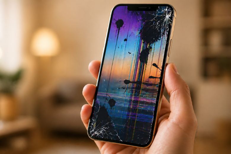 Màn hình bị sọc, chảy mực, đốm đen