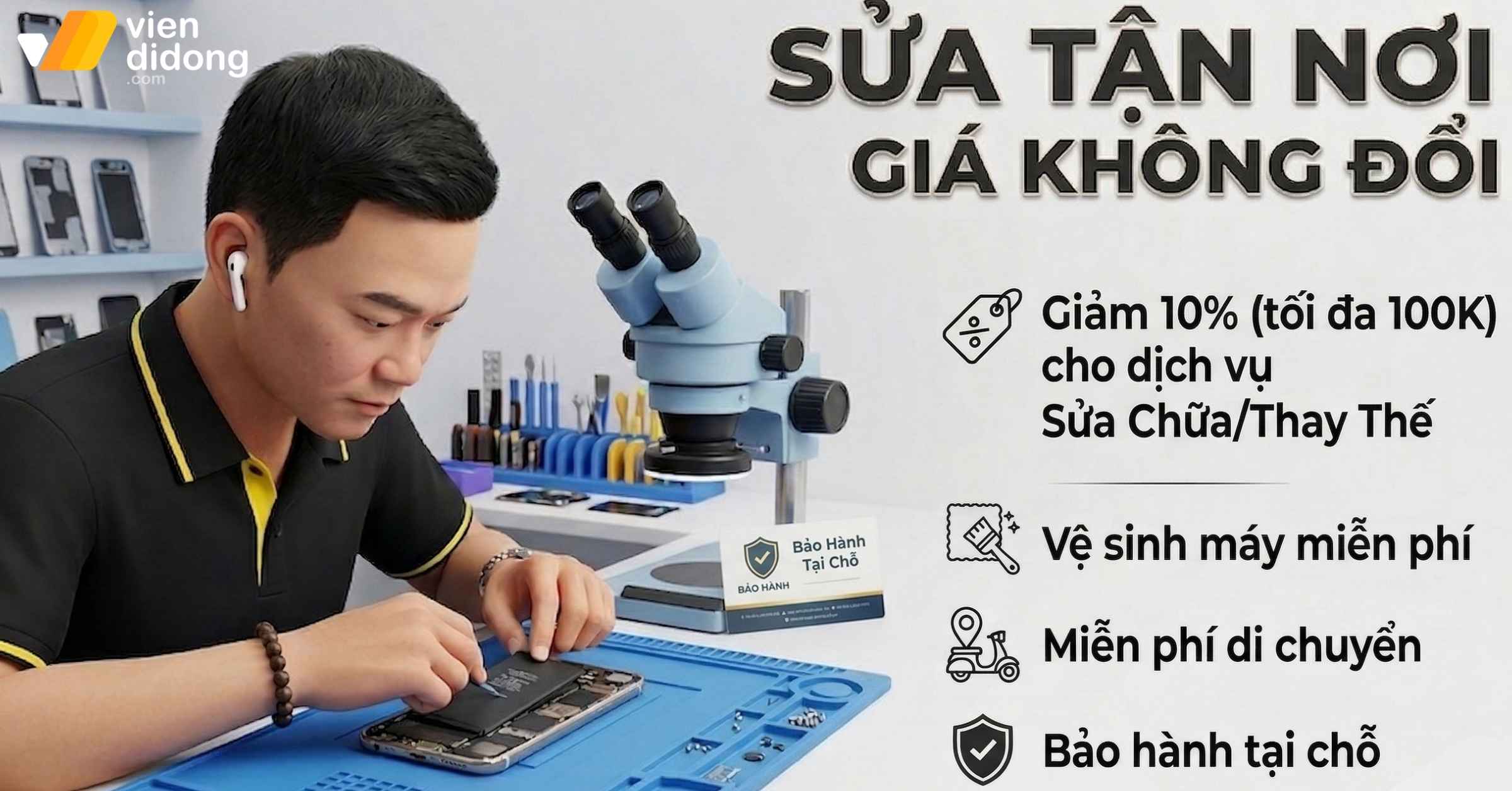 Sửa chữa tận nơi - Viện Di Động
