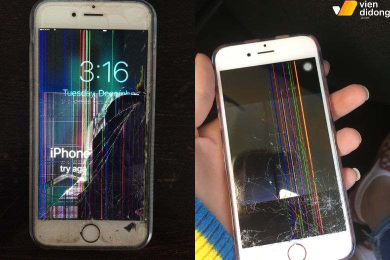 iPhone 7/7 Plus xuất hiện sọc, nứt kính hoặc lỗi cảm ứng