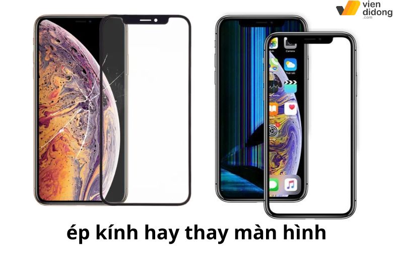 So sánh ép kính và thay màn hình iPhone X Series để chọn đúng giải pháp