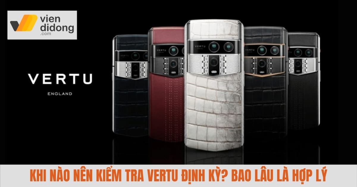 Khi nào nên kiểm tra Vertu định kỳ