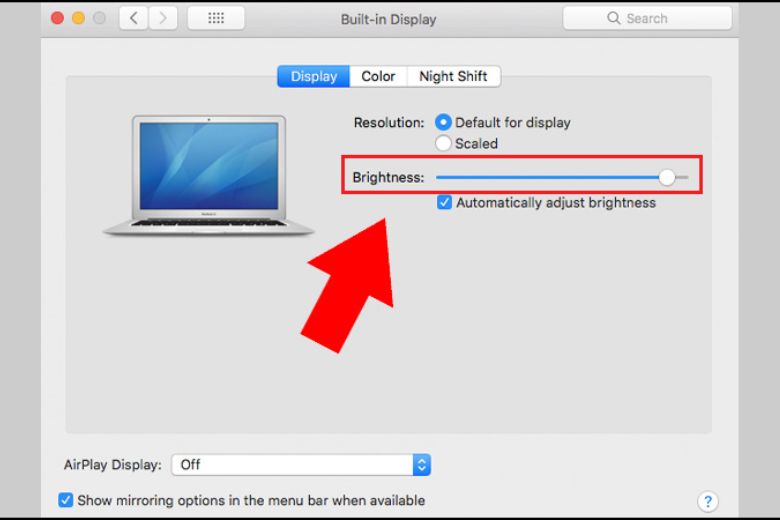 Màn hình MacBook bị hở sáng có sửa được không? Cách nhận biết và xử lý hiệu quả 5 Giảm độ sáng có thể giúp hạn chế cảm giác hở sáng khi sử dụng