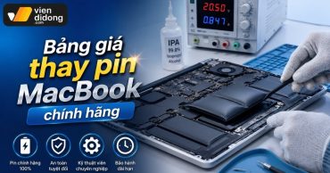 Bảng giá thay pin MacBook chính hãng và phân tích rủi ro kỹ thuật