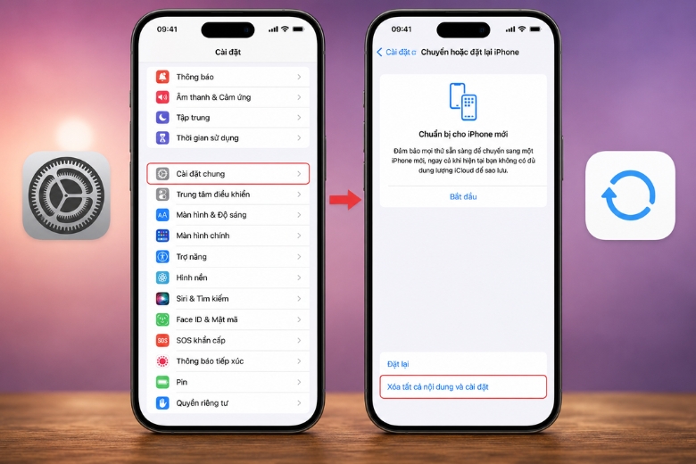 Cách khôi phục cài đặt gốc