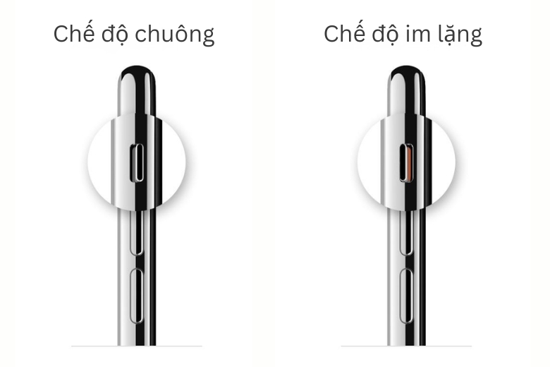 Kiểm tra nút gạt im lặng và âm lượng chuông