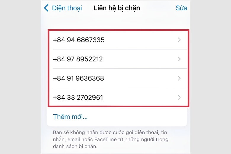 Kiểm tra số điện thoại có bị chặn không