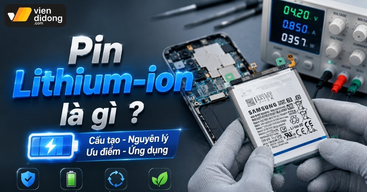 Pin Lithium là gì? Cấu tạo và nguyên lý hoạt động trên dòng máy Apple như thế nào?