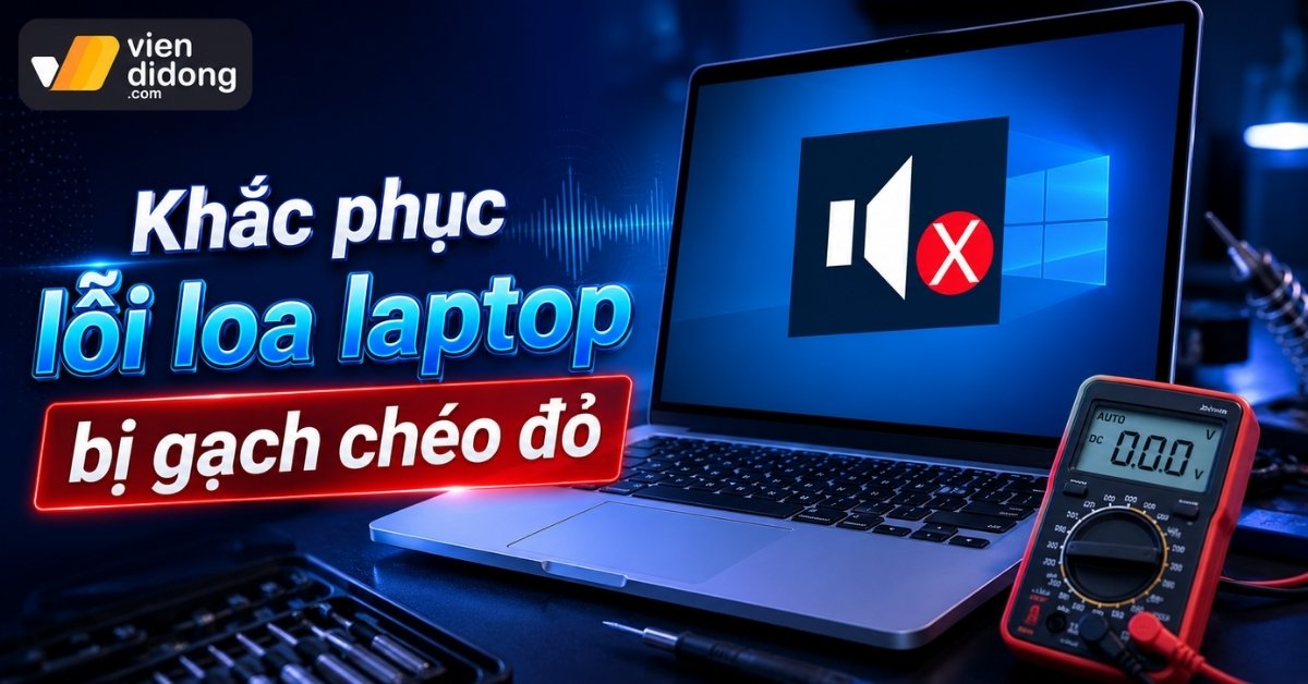 Cách khắc phục lỗi loa laptop bị gạch chéo đỏ nhanh nhất