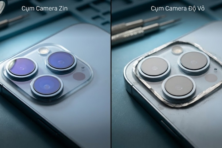 So sánh cụm camera iPhone zin và camera iPhone độ vỏ