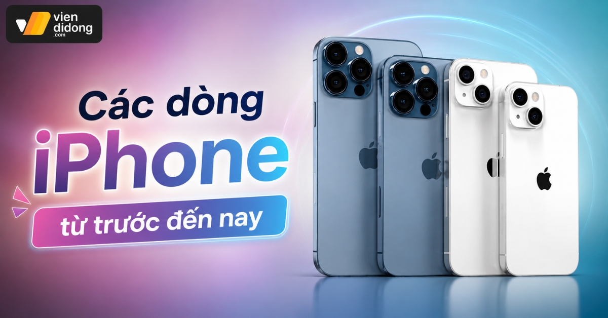 Lịch sử các dòng iPhone từ trước đến nay (2026 cập nhật)