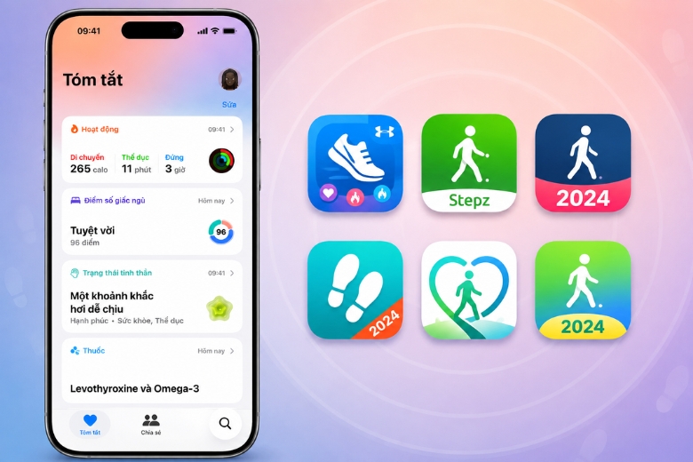 các ứng dụng đếm bước chân khác