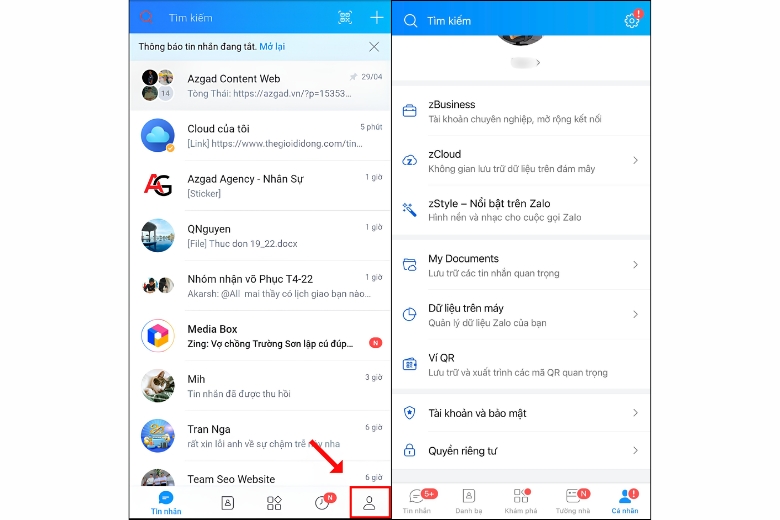 Cách thực hiện video call sinh trắc học zalo
