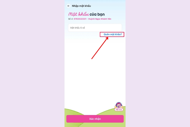 Cách lấy lại mật khẩu MoMo khi quên mã PIN