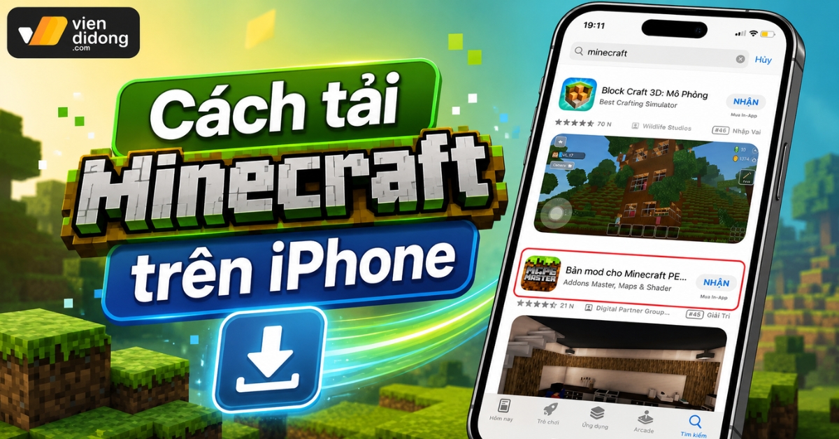 Cách tải Minecraft trên iPhone