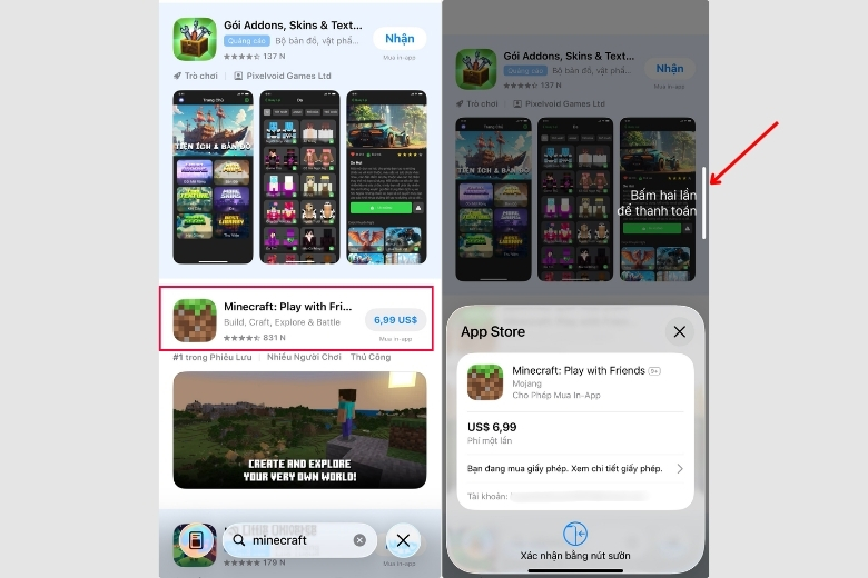 Hướng dẫn chi tiết tải Minecraft trên iPhone