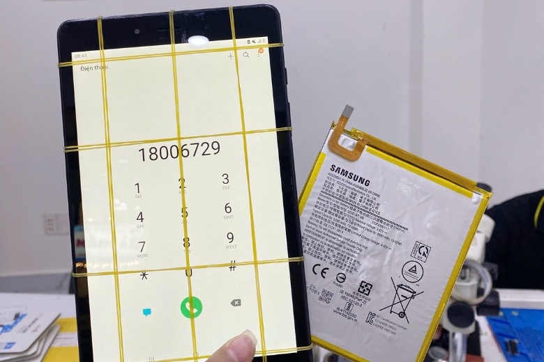 Bảng giá sửa chữa Samsung chính hãng mới và chi tiết nhất 5 Quy trình sửa chữa thay pin Samssung Galaxy Tab