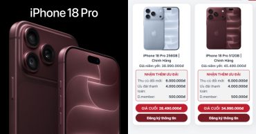 Bảng Giá iPhone 18 Pro (Cập nhật mới)