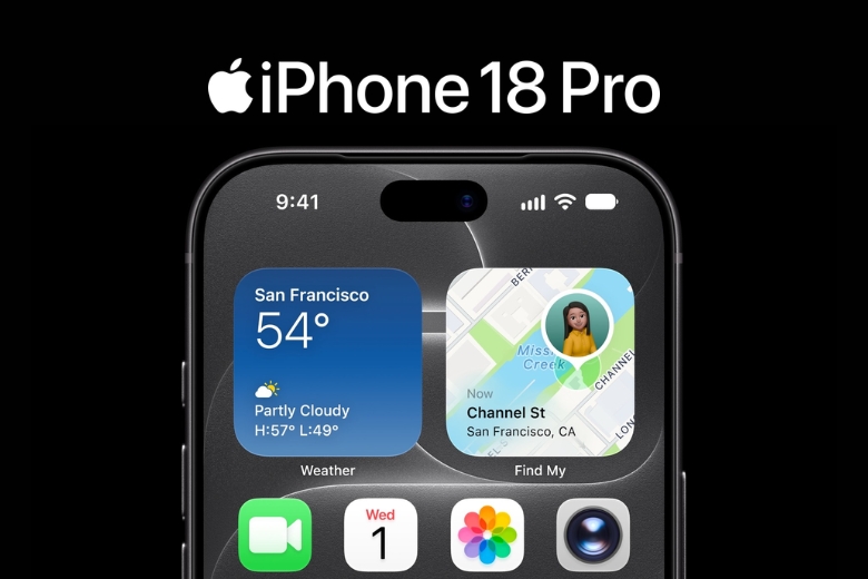 iPhone 18 Pro 256GB Chính Hãng 7 Màn hình iPhone 18 Pro với Dynamic Island được thu nhỏ hơn